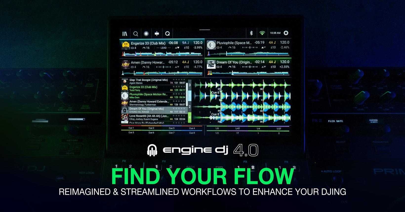 Engine DJ 4.0 Banner Find Your Flow