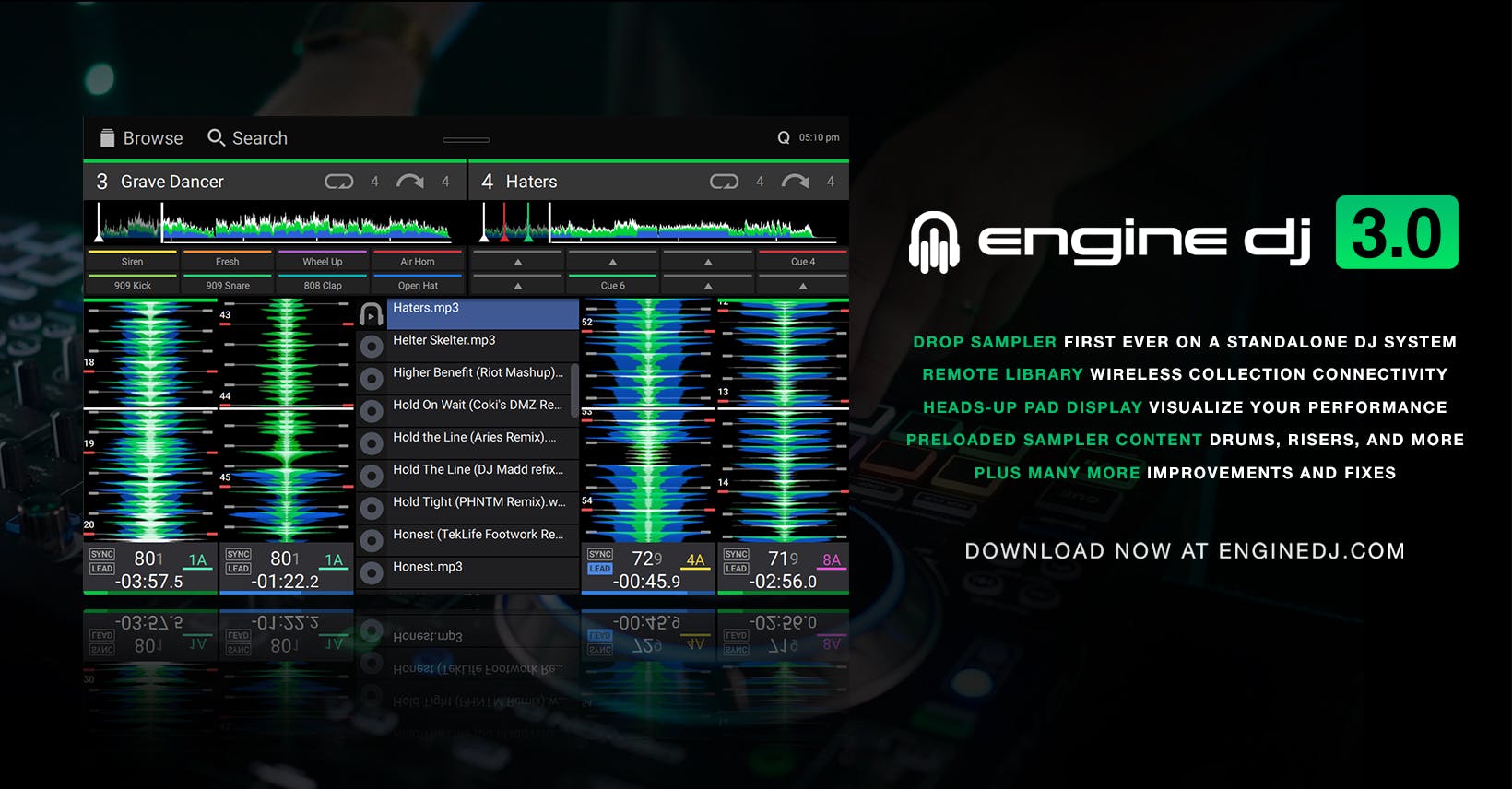 Engine DJ v3.0.0 social media banner