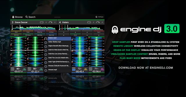 Engine DJ v3.0.0 social media banner